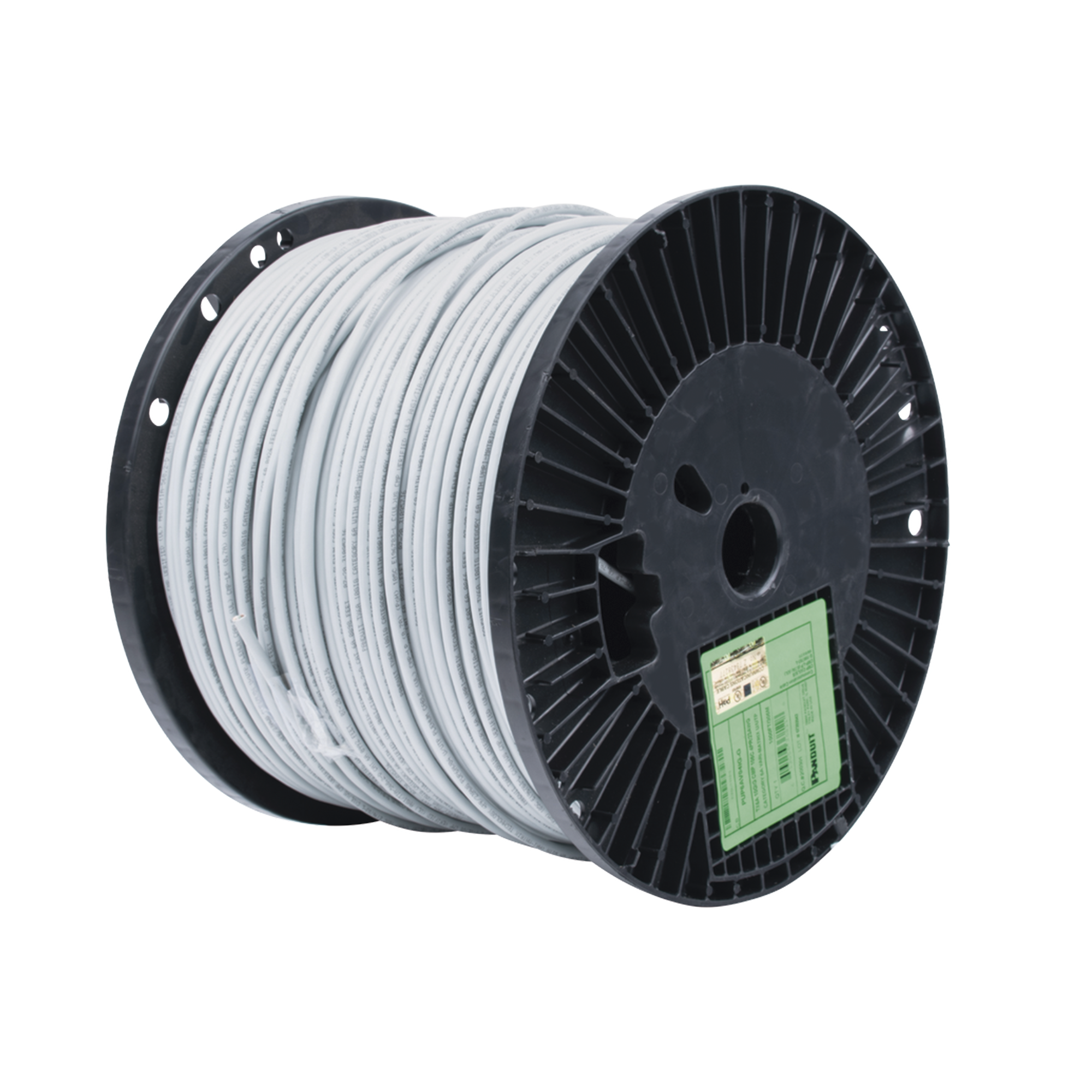Bobina de Cable UTP de 4 Pares, Vari-MaTriX, Cat6A, 23 AWG, CMP (Plenum), Color Gris, 305m Bobina de Cable UTP de 4 Pares, Vari-MaTriX, Cat6A, 23 AWG, CMP (Plenum), Color Gris, 305m
